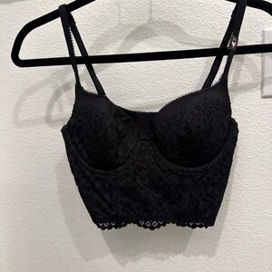 Victoria's Secret Black Lace Bra Top